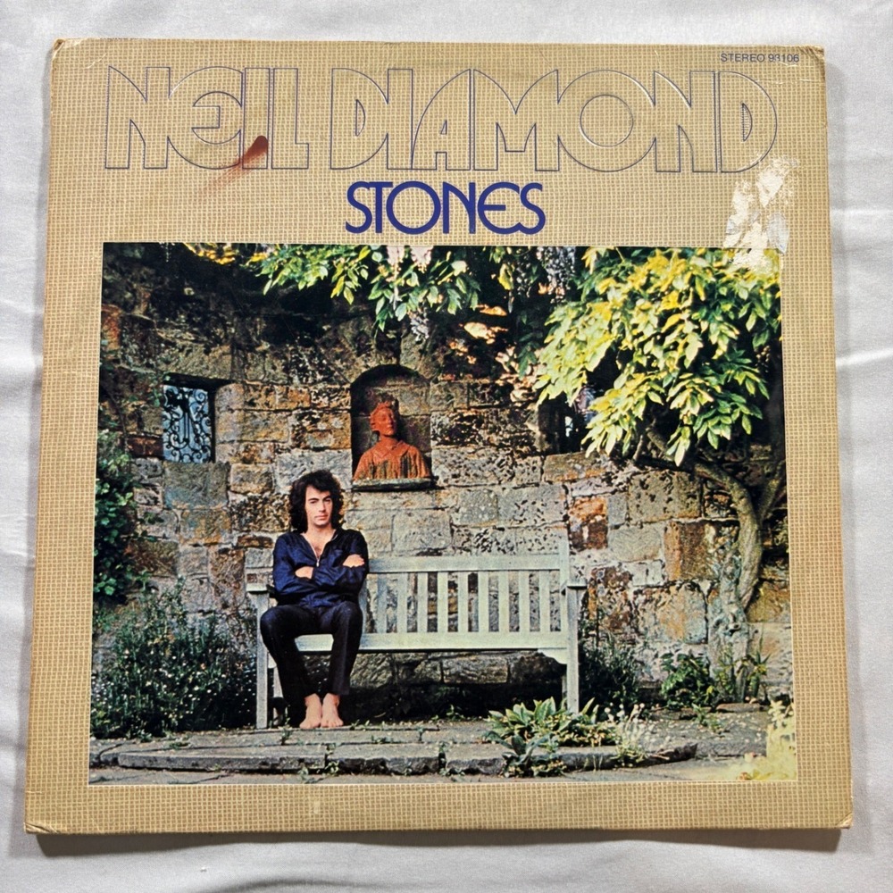 Neil Diamond Stones Vinyl LP Album 1971 UNI 93106 Folk Rock String Tie Sleeve
